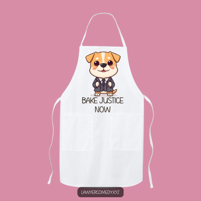 Funny Dog Lawyer Apron: Polite Chef's Suit for Kitchen Court
