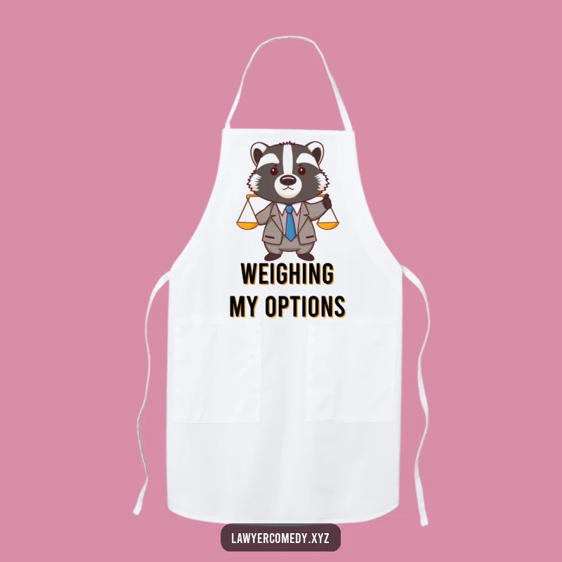 Funny Badger Lawyer Apron: Dapper Badger Cooking Scales Chef Gift