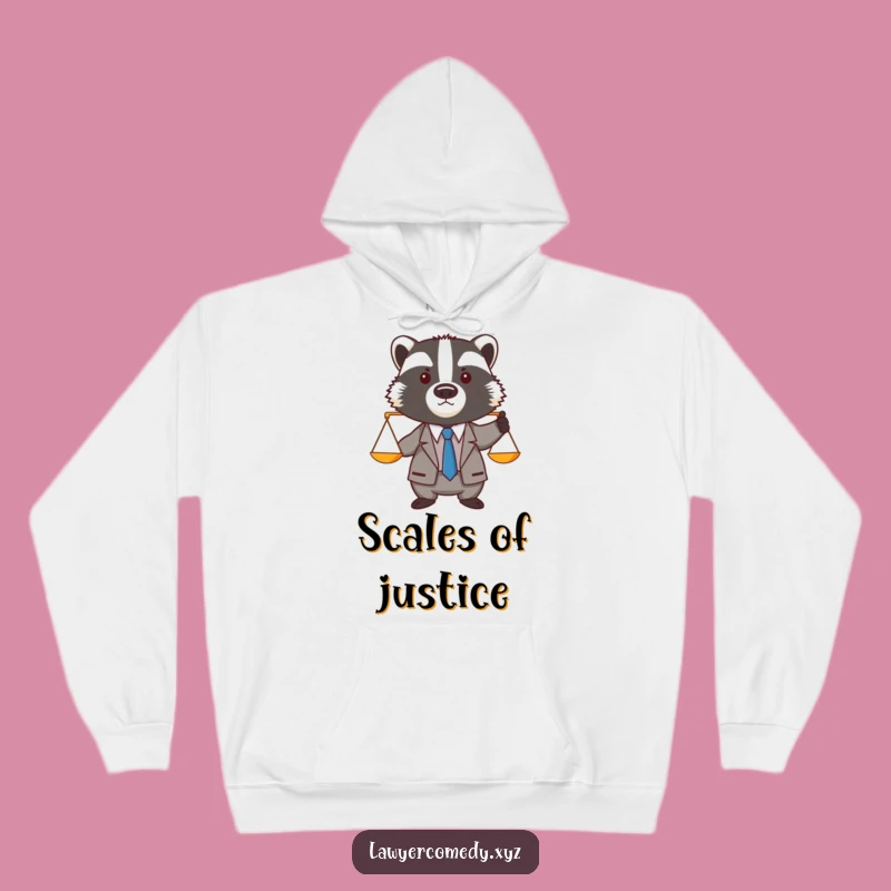 Funny Badger Lawyer Hoodie: Cozy Suit Badger Scales Comfy Gift