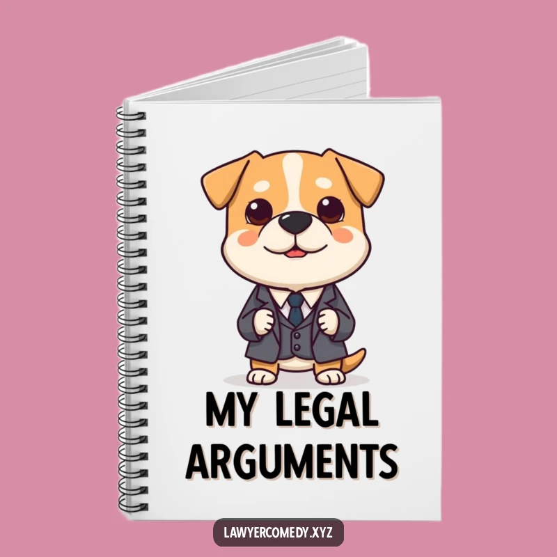 Funny Dog Lawyer Notebook: Polite Canine Briefs for Diligent Notes